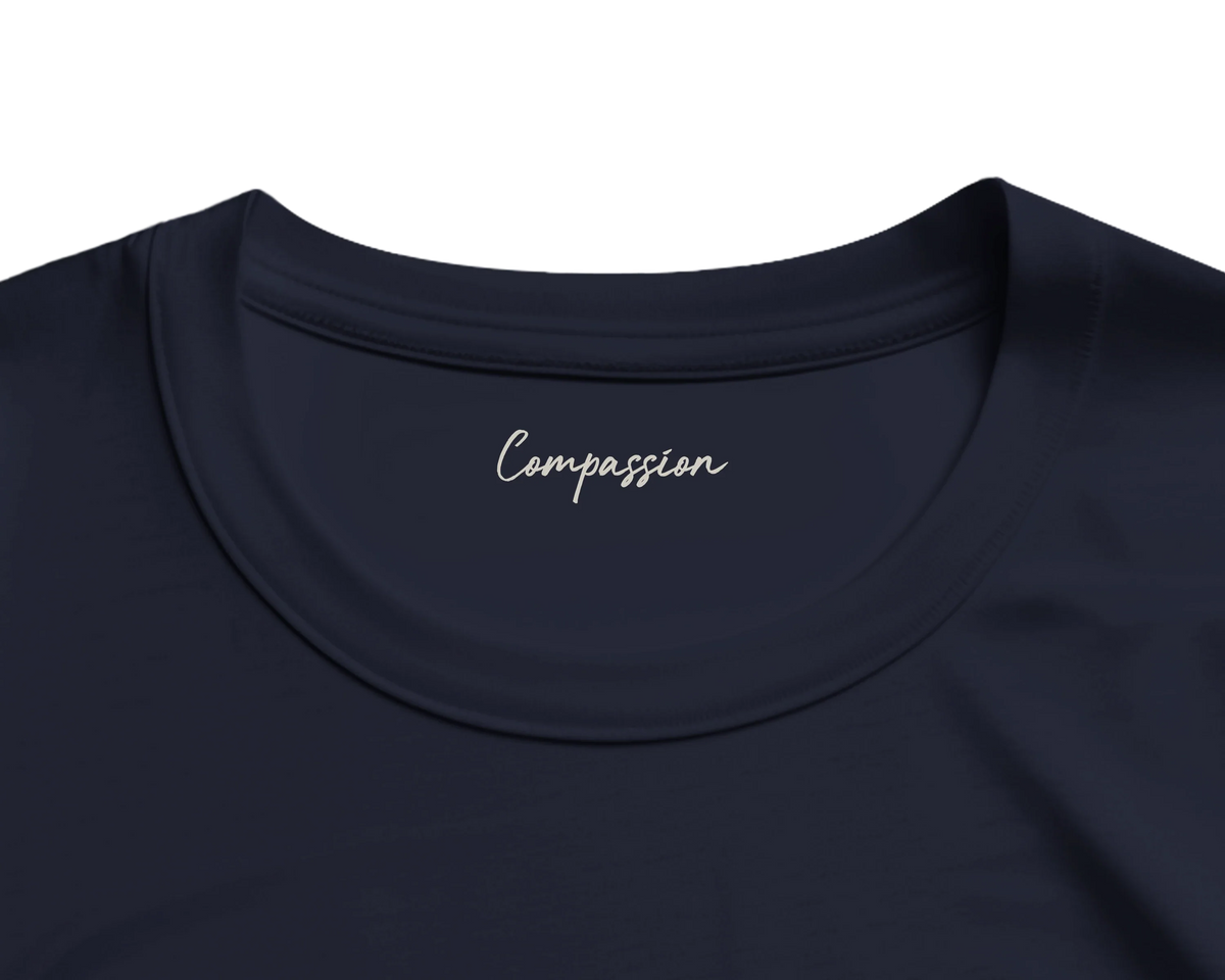 Compassion - "The Space We Share" T-shirt French Navy 2