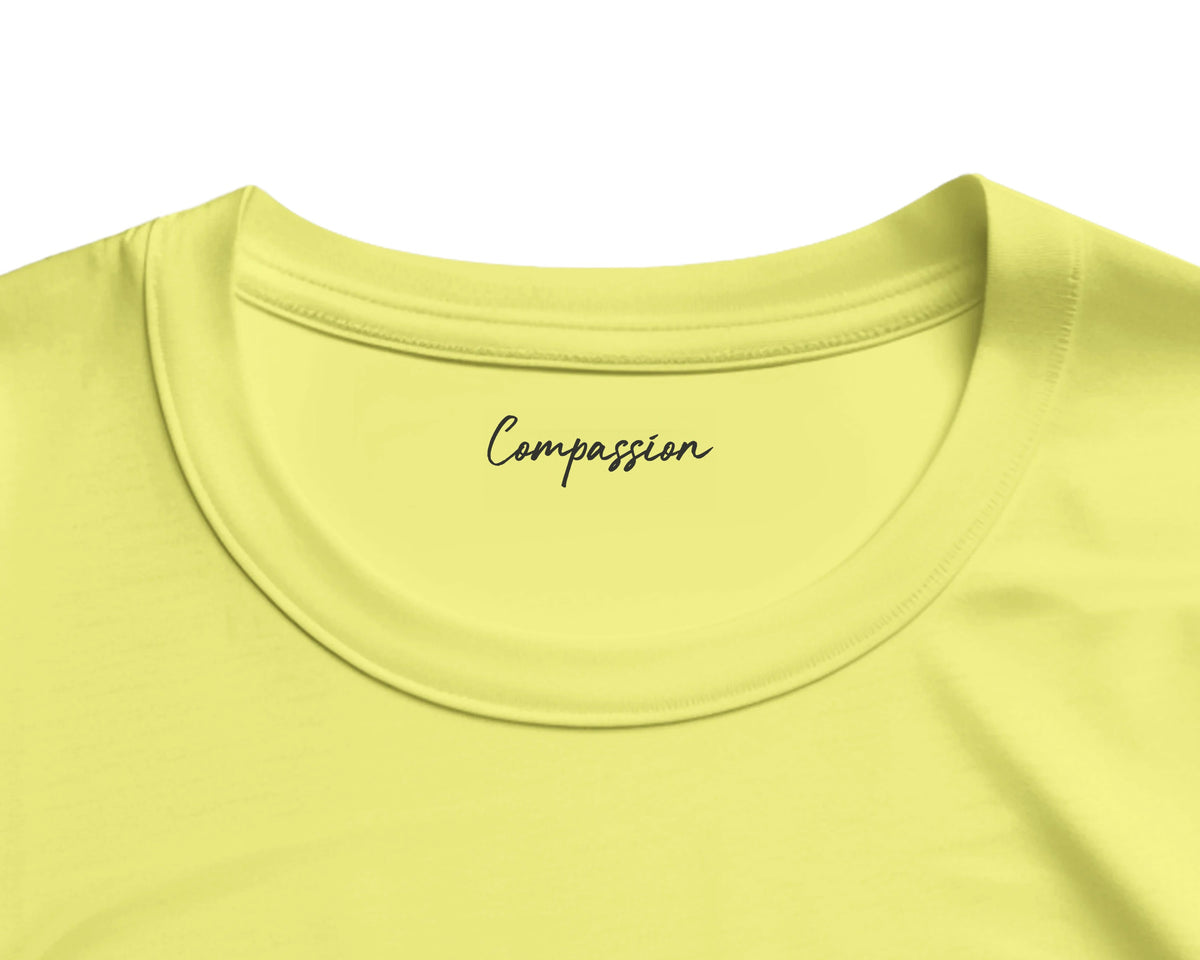 Compassion - "The Space We Share" T-shirt Light Yellow 2