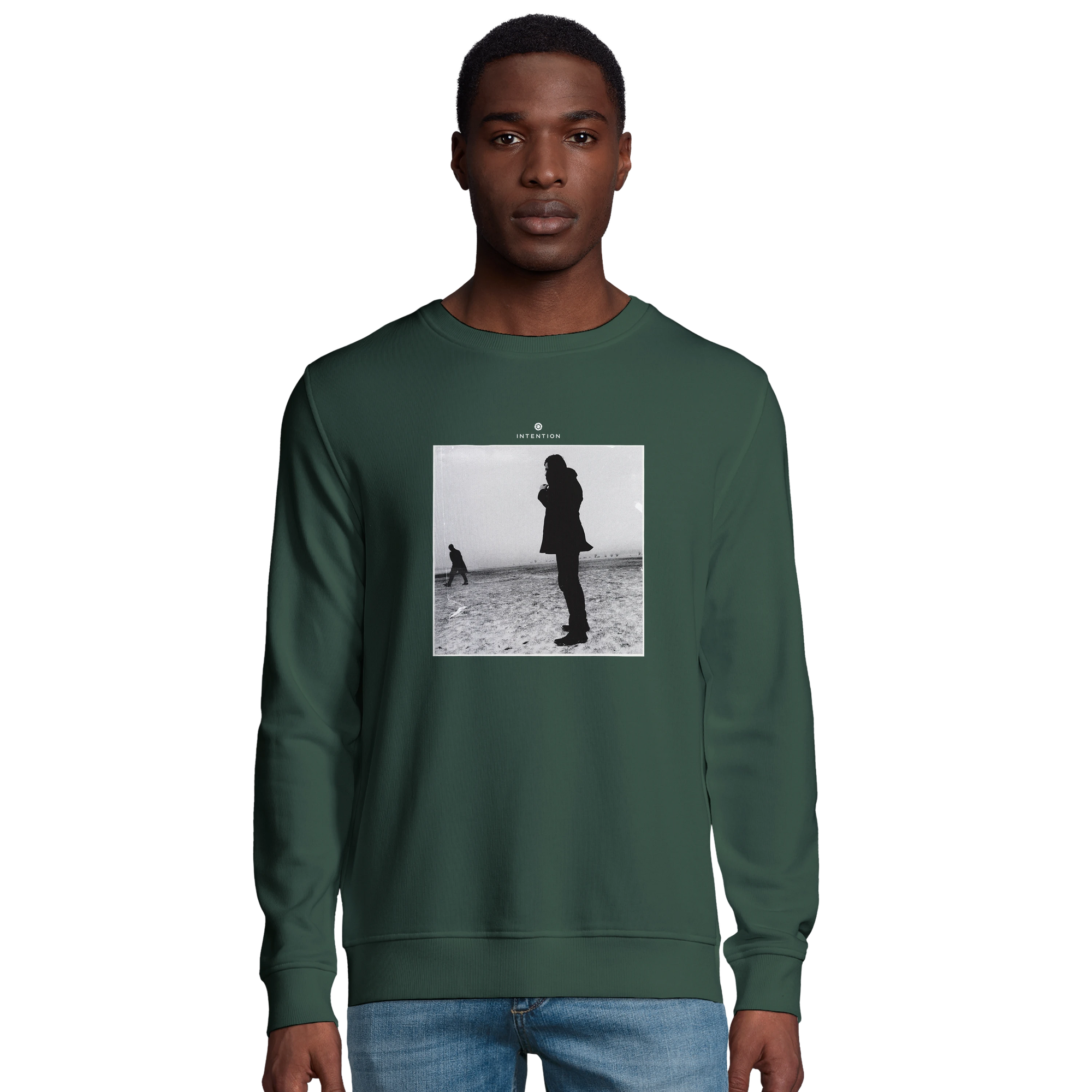 Compassion - "The Space We Share" Sweatshirt Bottle Green 3