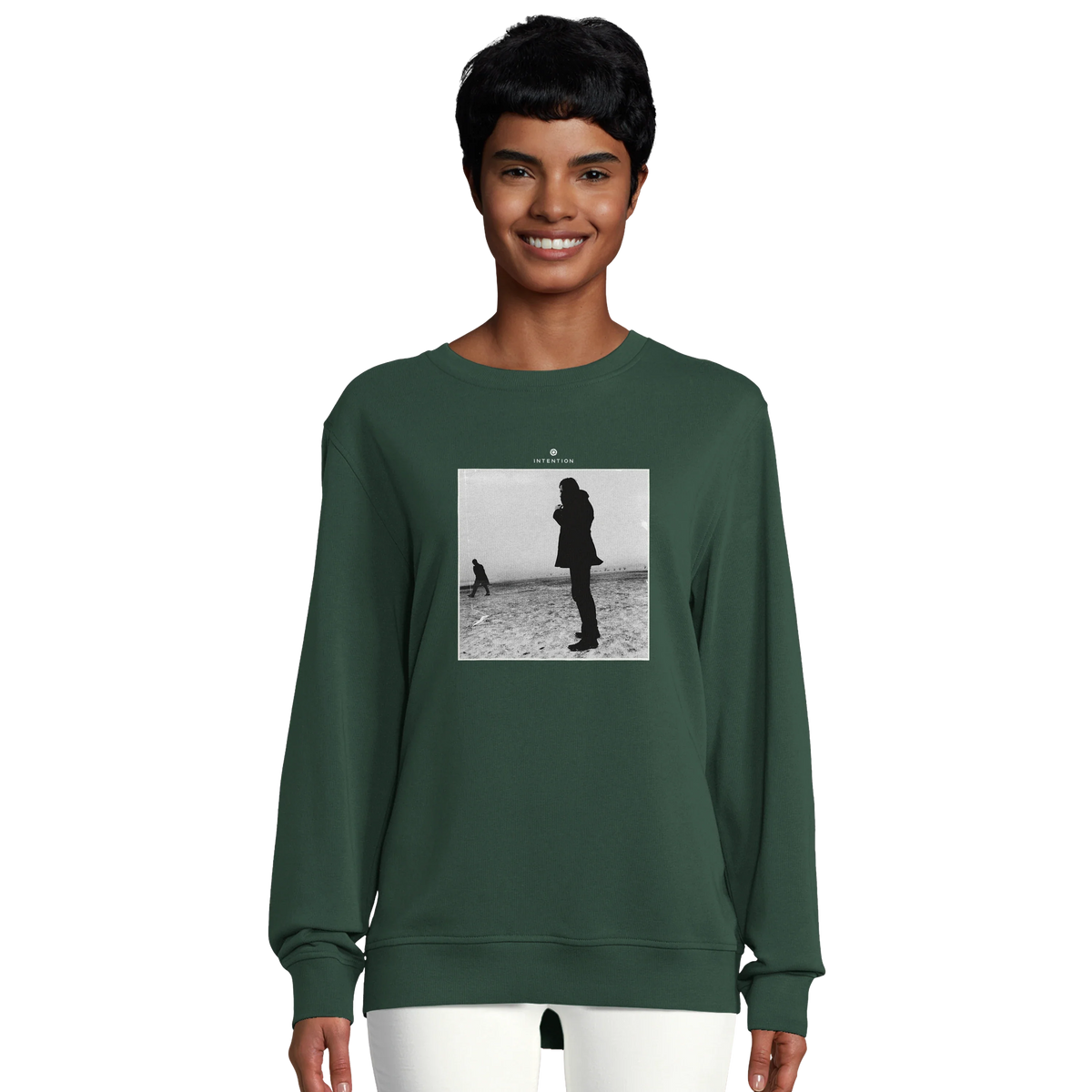 Compassion - "The Space We Share" Sweatshirt Bottle Green 5