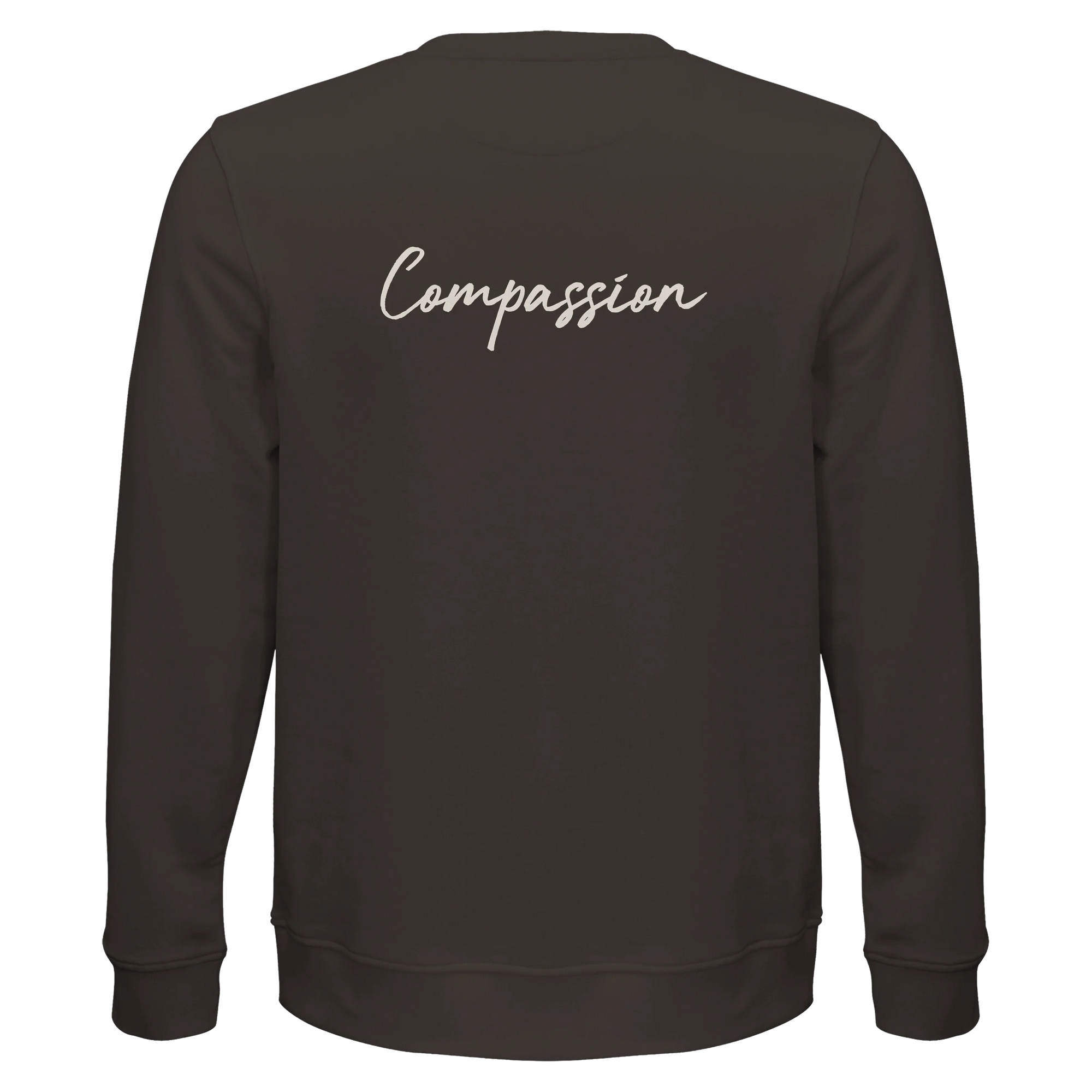 Compassion - "The Space We Share" Sweatshirt deep charcoal grey 2