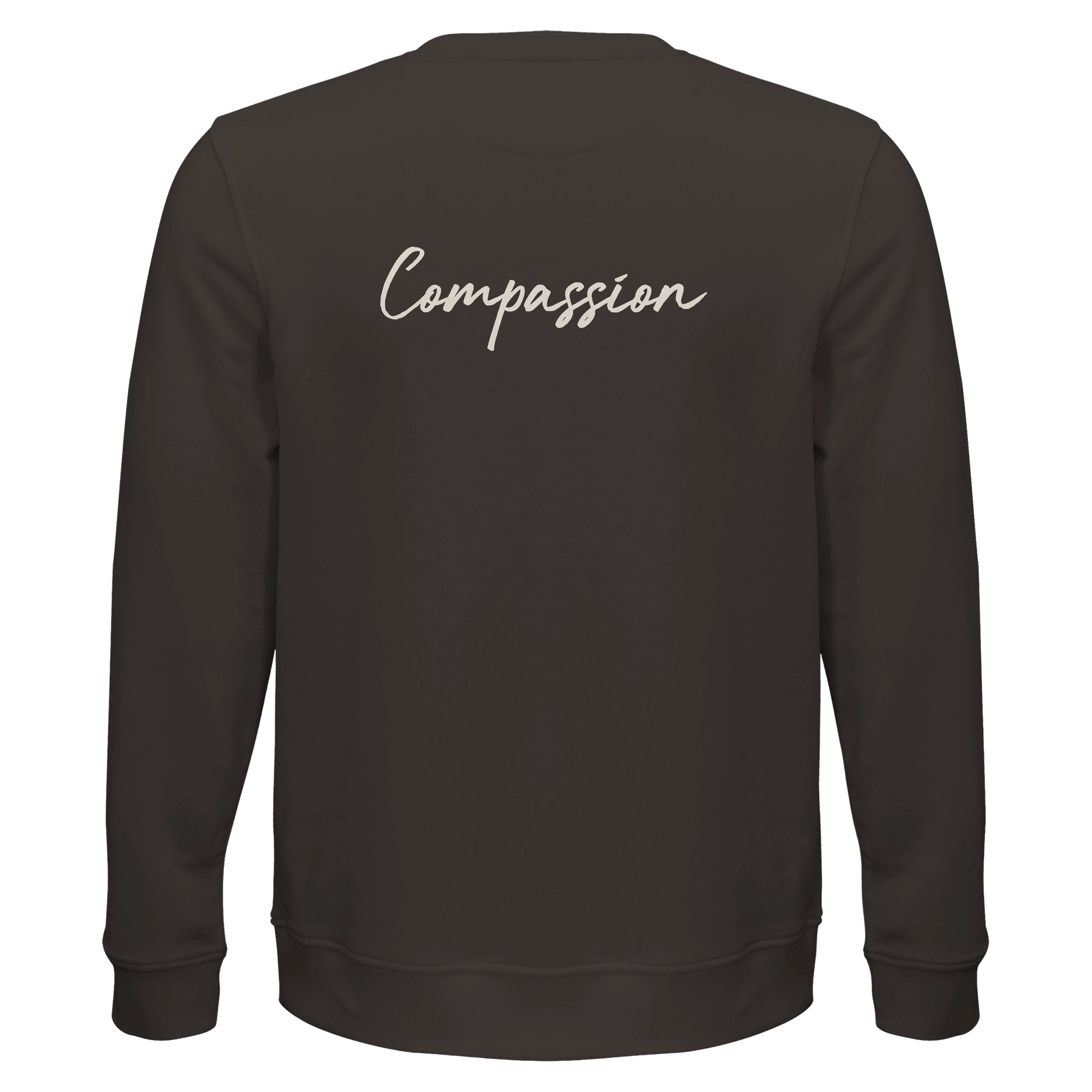 Compassion - "The Space We Share" Sweatshirt deep charcoal grey 2