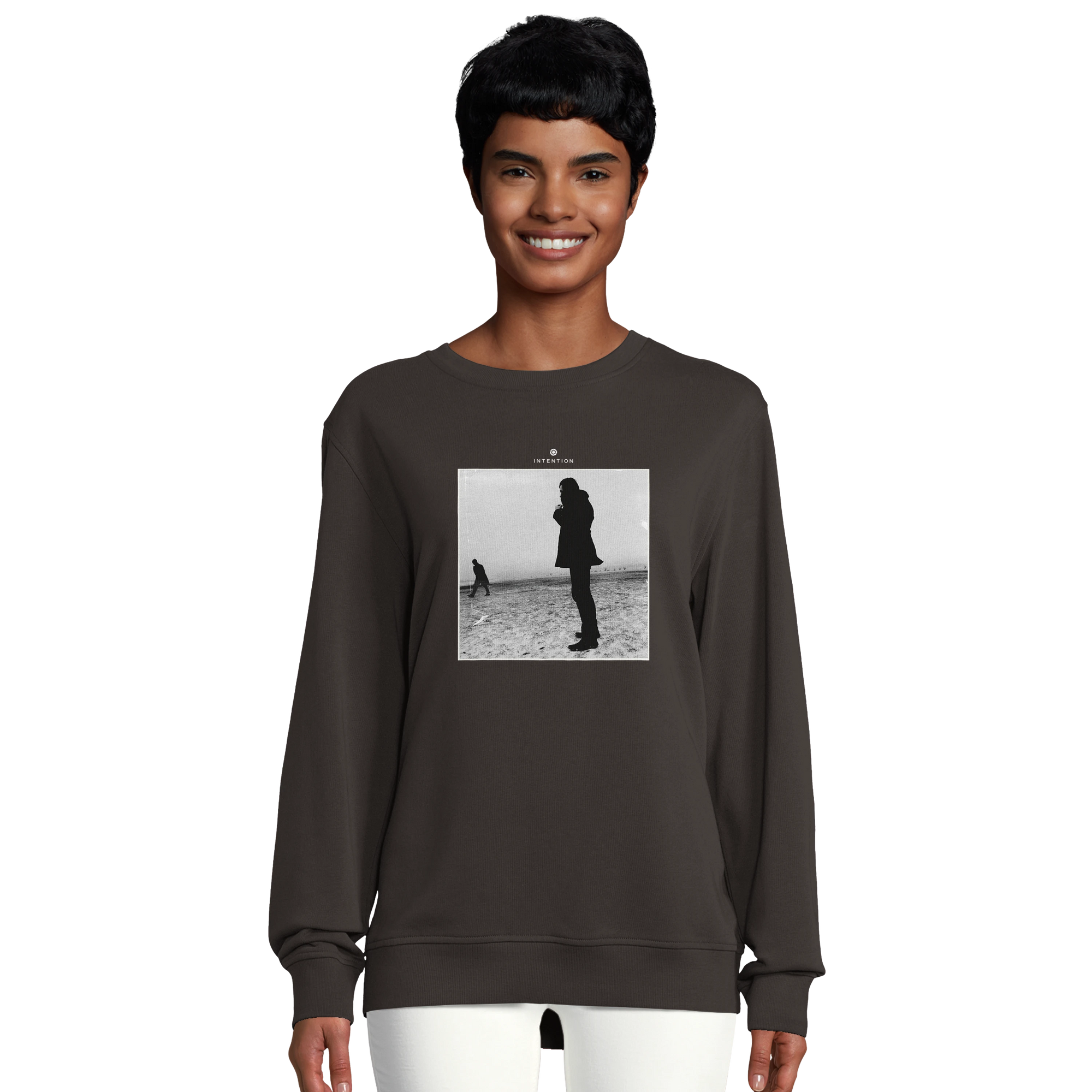 Compassion - "The Space We Share" Sweatshirt deep charcoal grey 5
