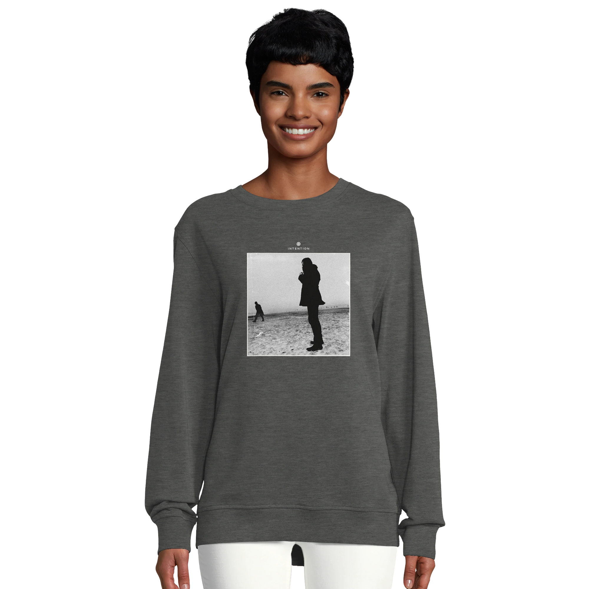 Compassion - "The Space We Share" Sweatshirt Grey Melange 5