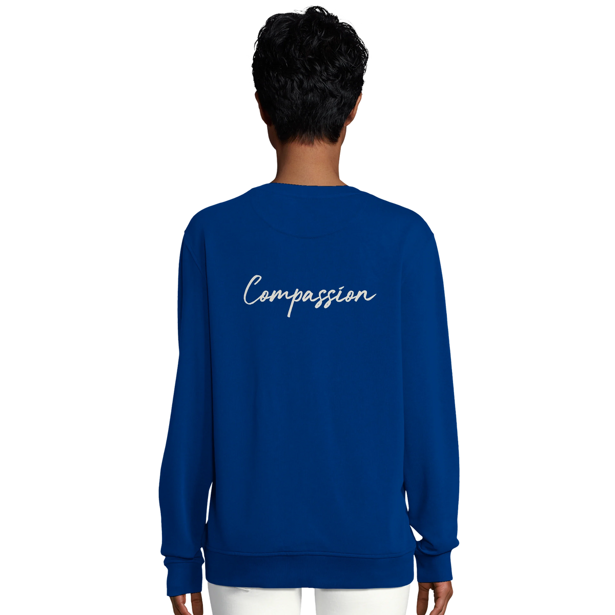 Compassion - "The Space We Share" Sweatshirt Royal Blue 6