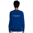 Compassion - "The Space We Share" Sweatshirt Royal Blue 6