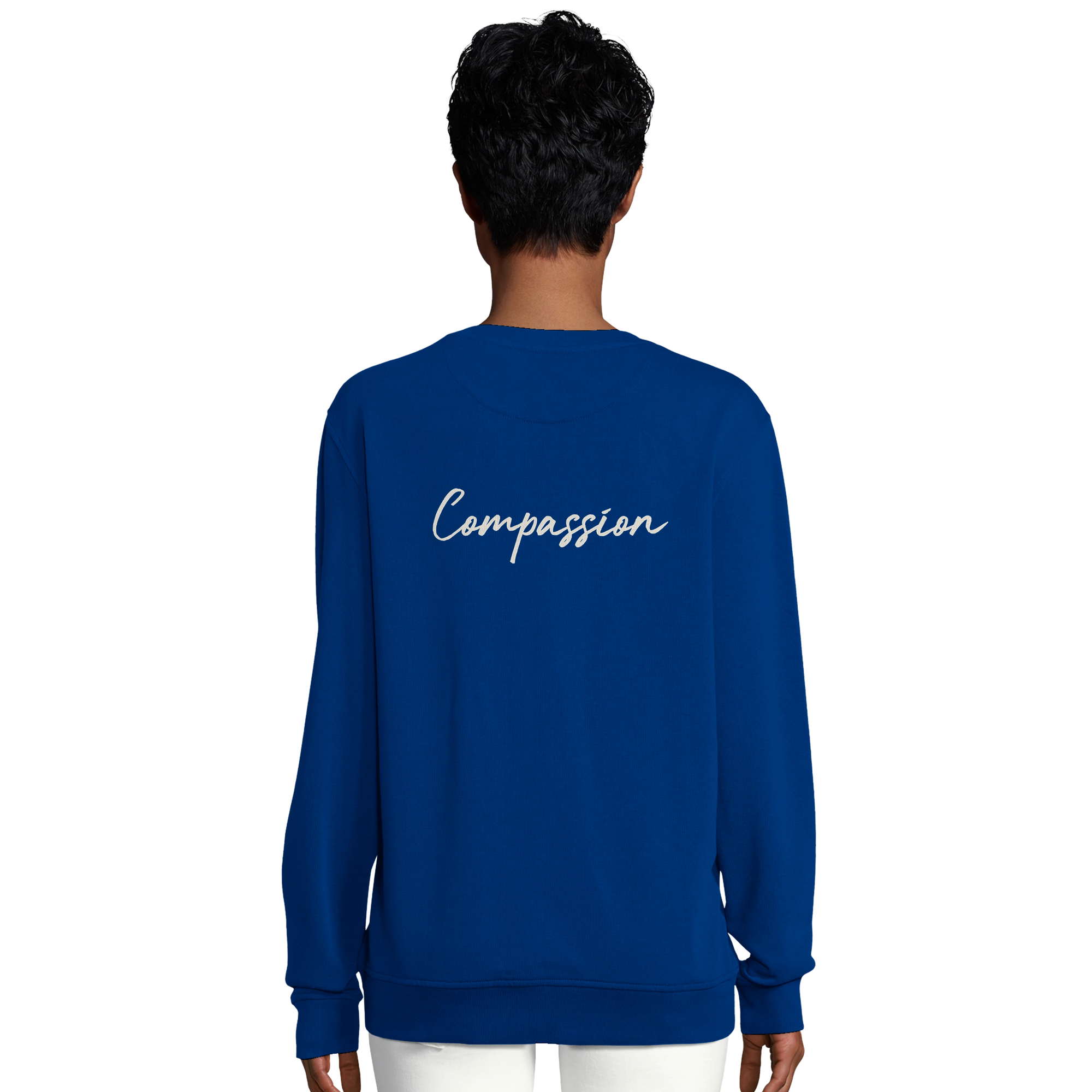 Compassion - "The Space We Share" Sweatshirt Royal Blue 6