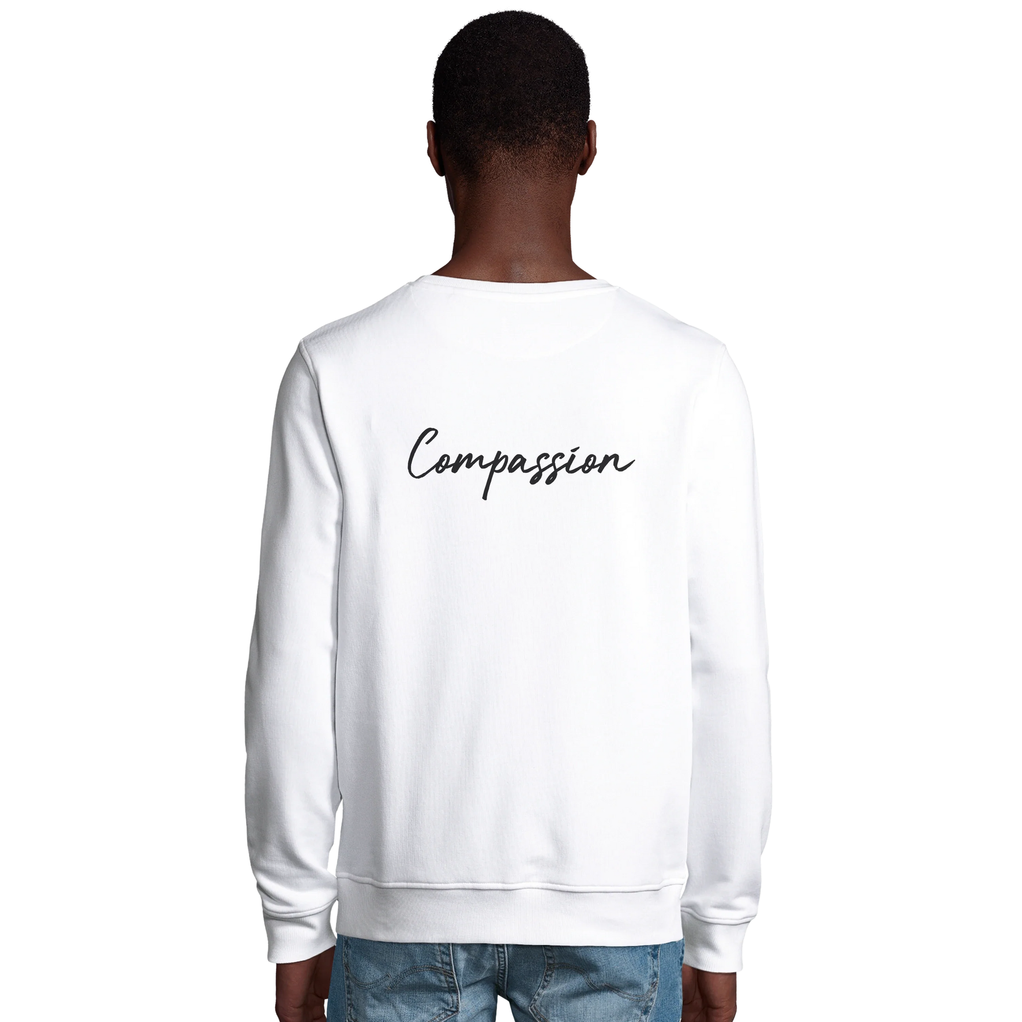 Compassion - "The Space We Share" Sweatshirt White 4