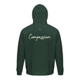 Compassion - "The Space We Share" Hoodie Bottle Green 2