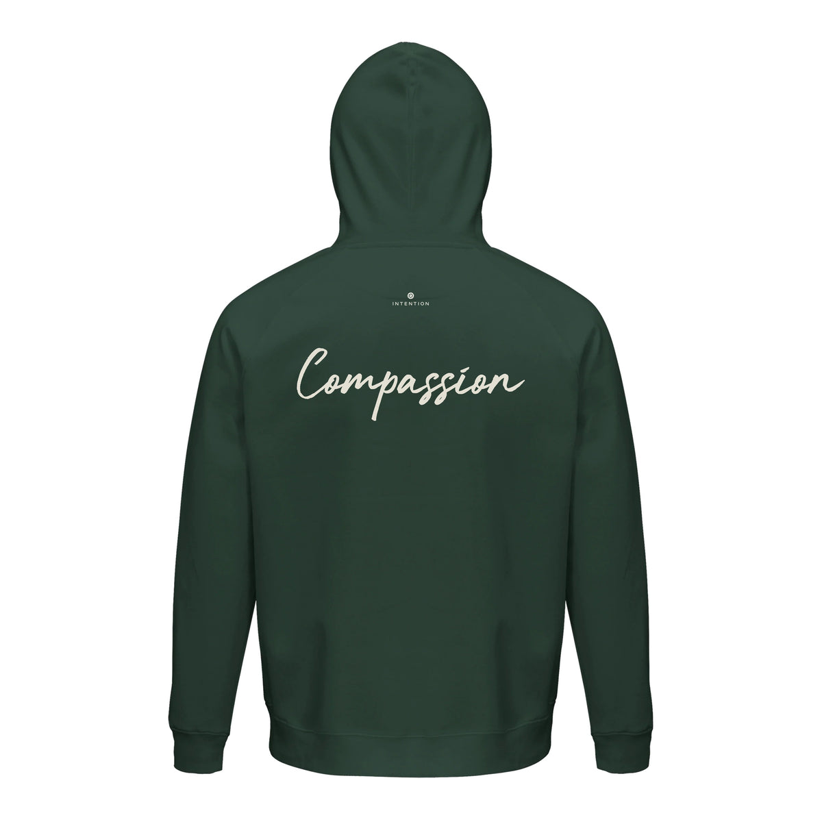 Compassion - "The Space We Share" Hoodie Bottle Green 2
