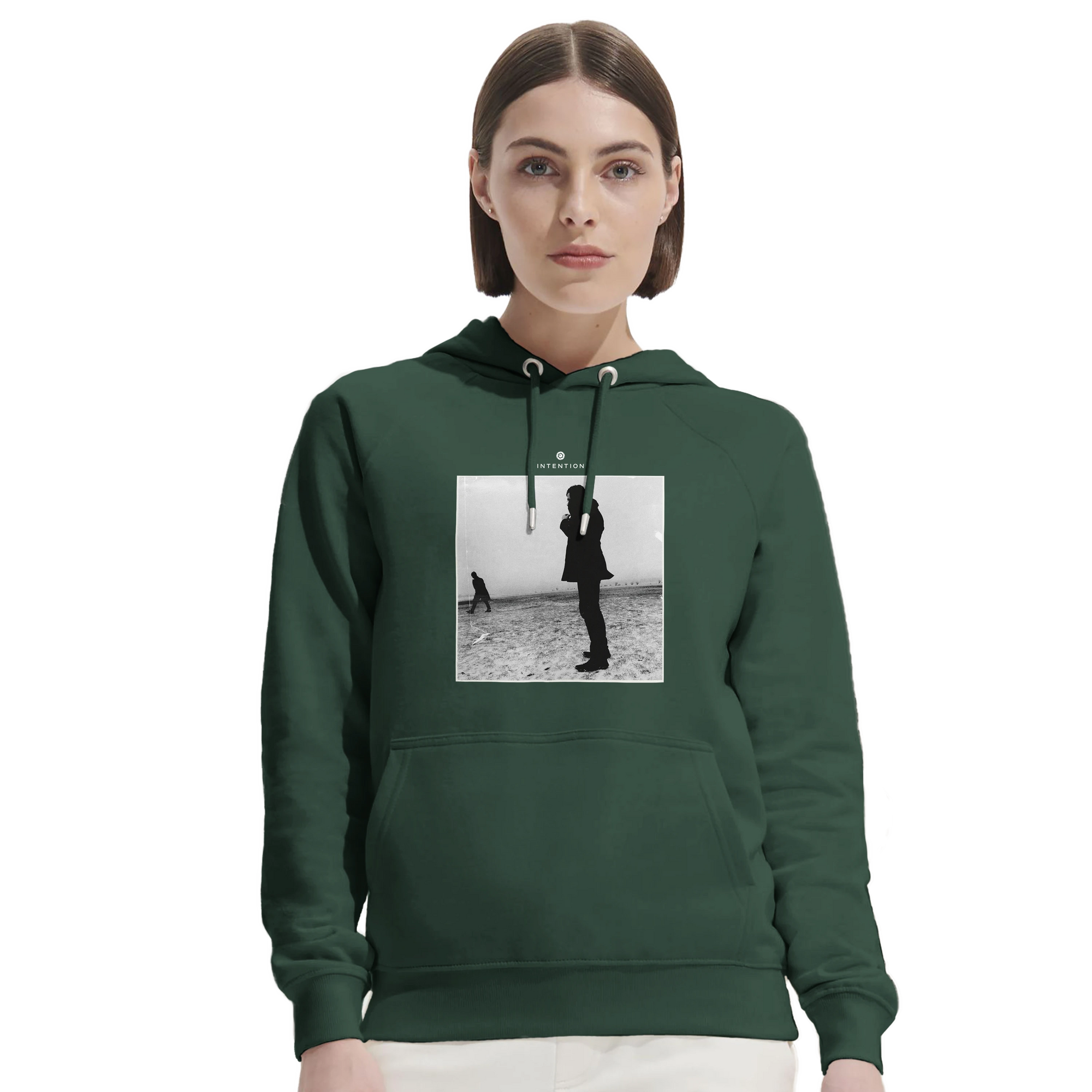 Compassion - "The Space We Share" Hoodie Bottle Green 5