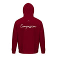 Compassion - "The Space We Share" Hoodie Burgundy 2