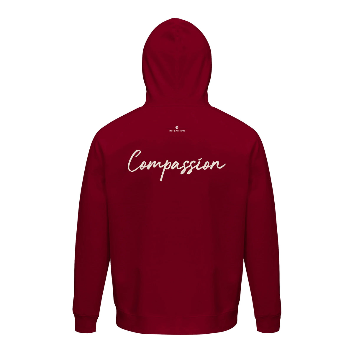 Compassion - "The Space We Share" Hoodie Burgundy 2