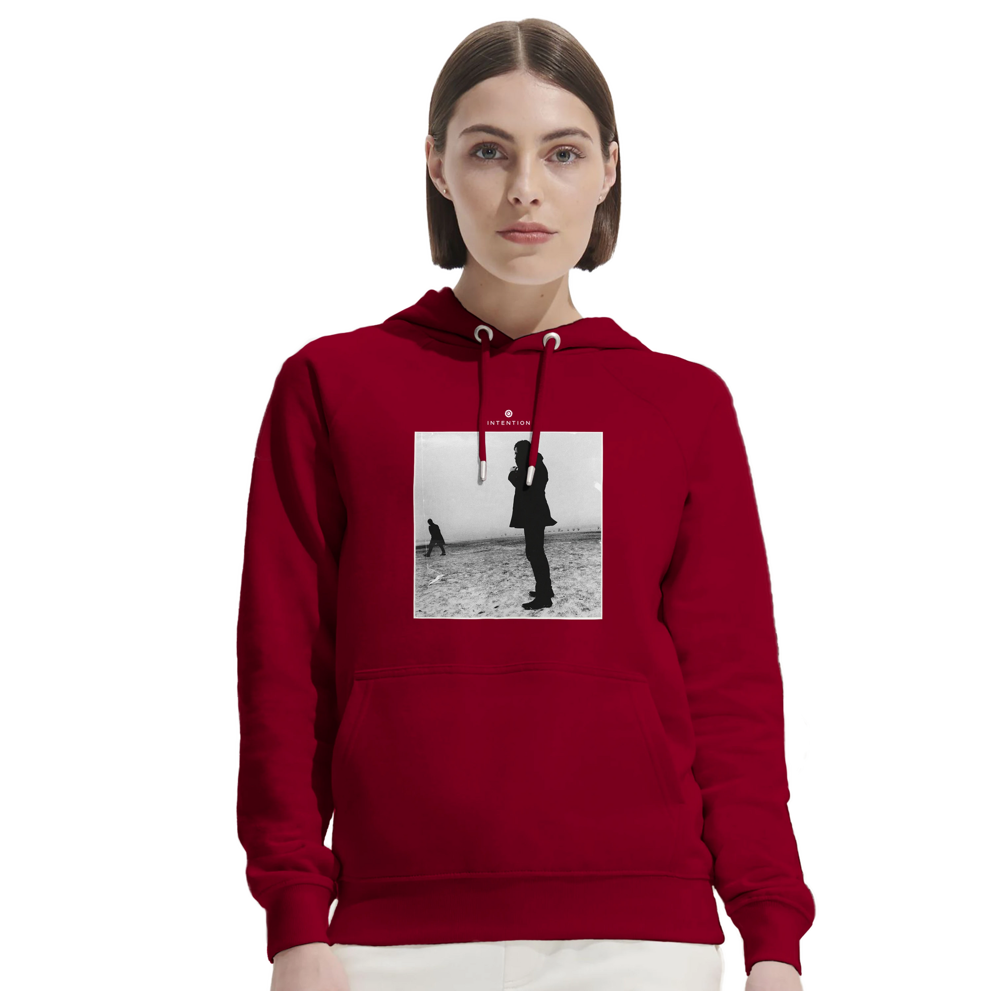 Compassion - "The Space We Share" Hoodie Burgundy 5