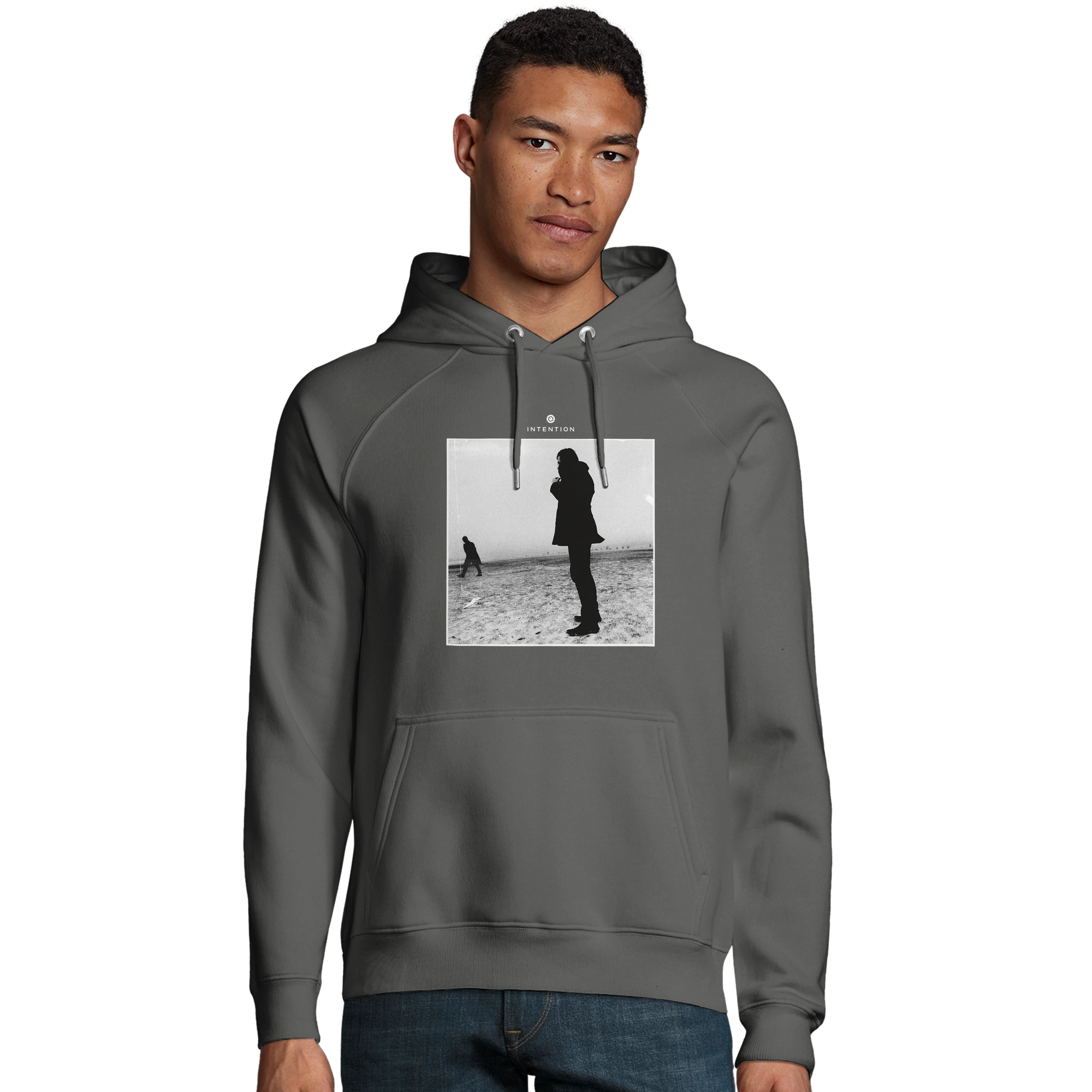 Compassion - "The Space We Share" Hoodie charcoal melange 3