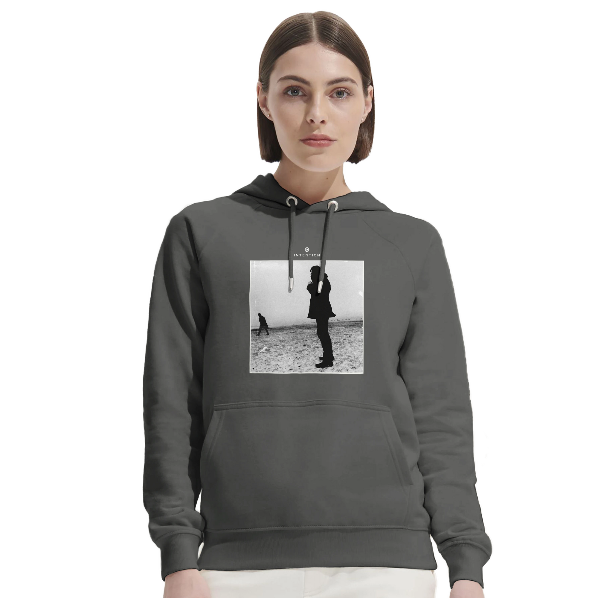 Compassion - "The Space We Share" Hoodie charcoal melange 5