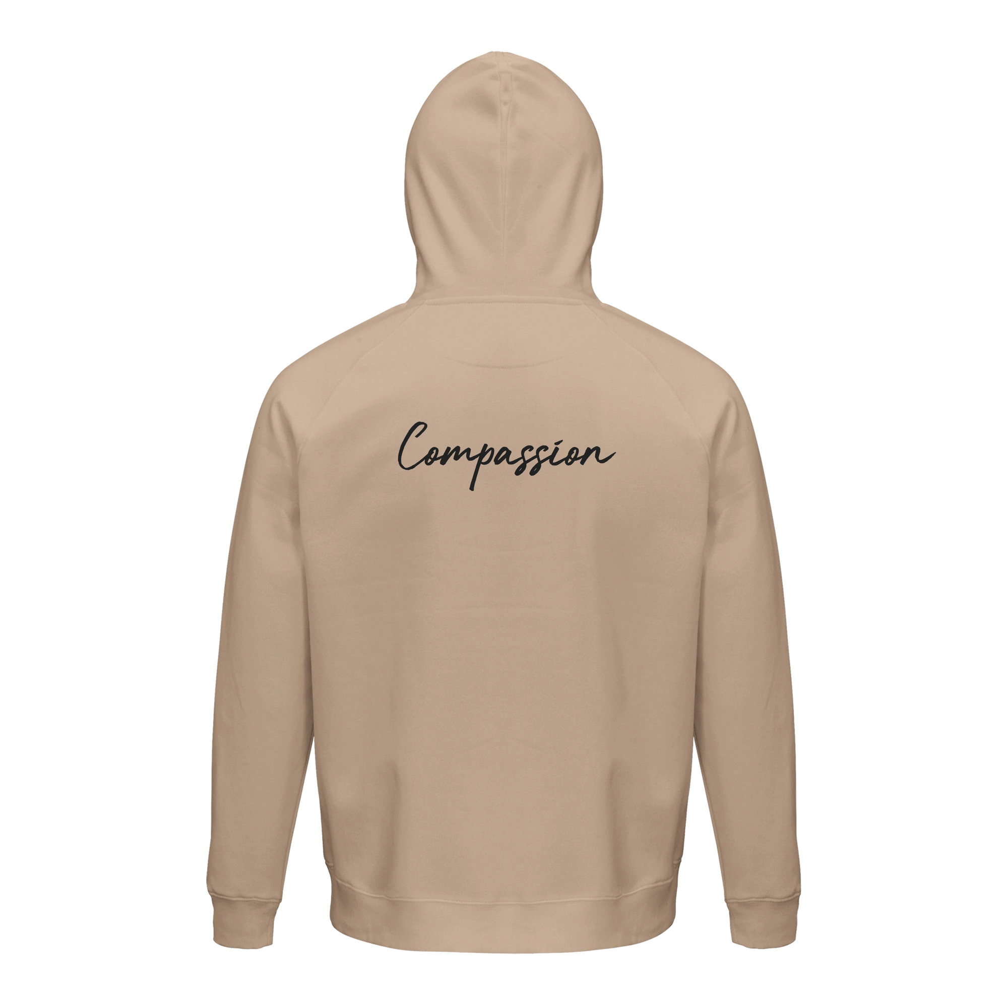 Compassion - "The Space We Share" Hoodie Khaki 2