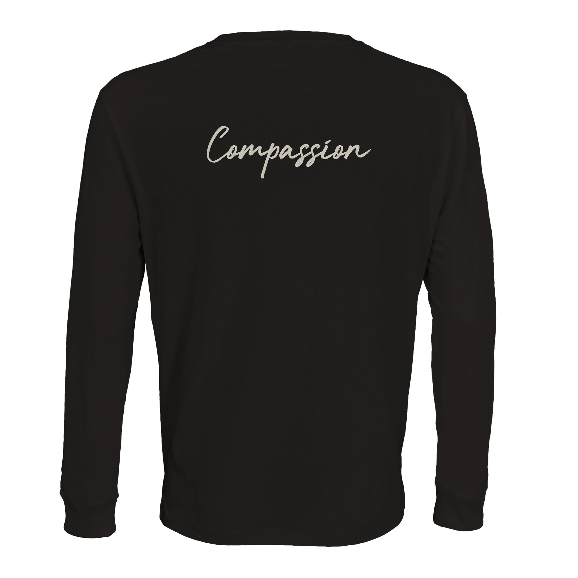 Compassion - "The Space We Share" Long sleeve Deep Black 2