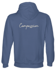 Compassion - "The Space We Share" Hoodie Blue 2