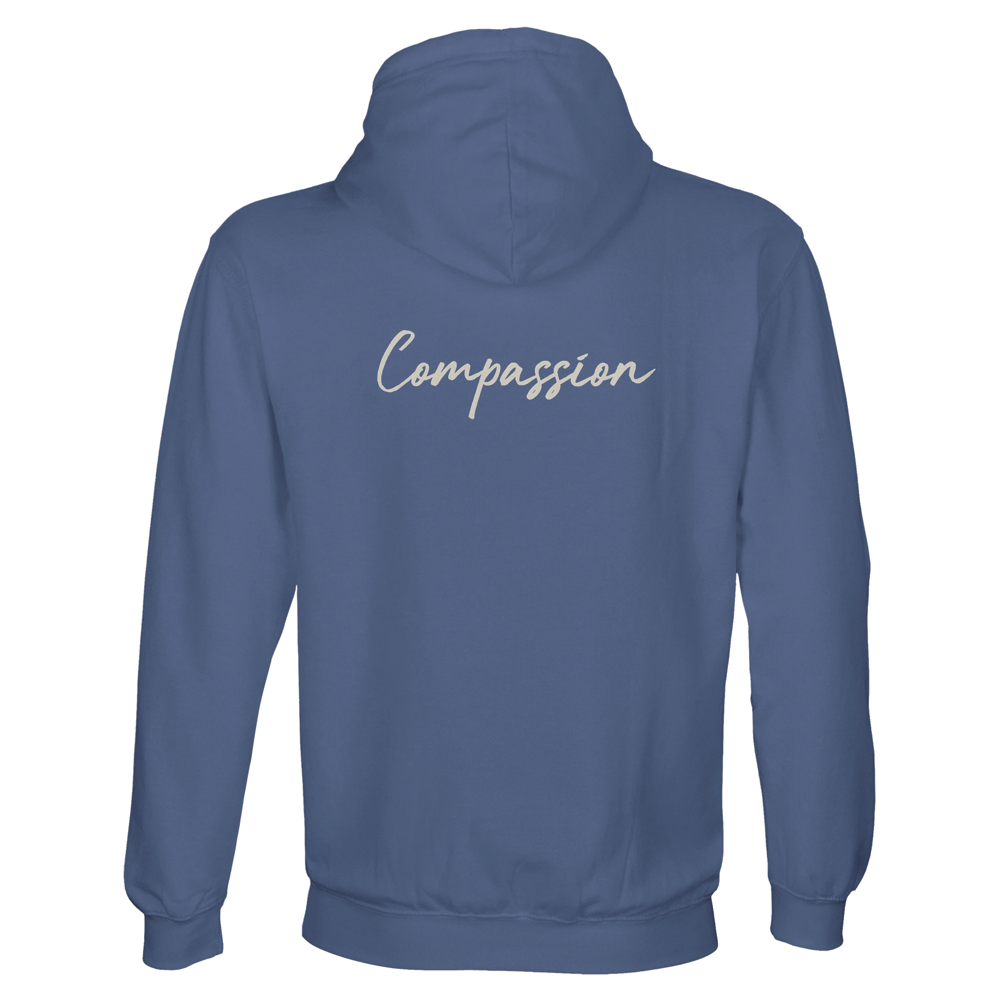 Compassion - "The Space We Share" Hoodie Blue 2