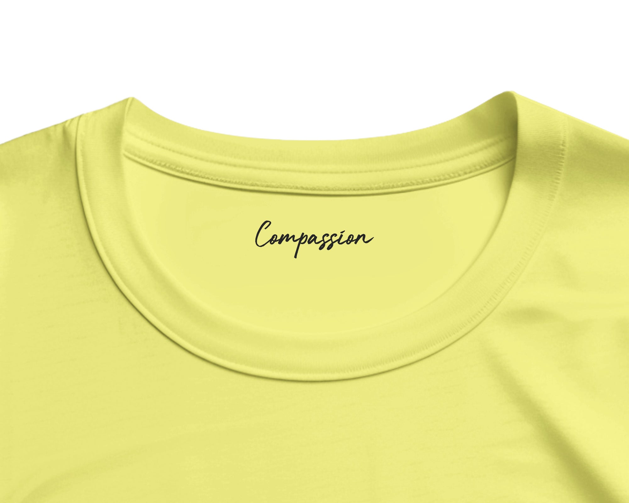 Compassion - "The Space We Share" T-shirt Light Yellow 2