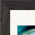 Around and Around Framed print 13x18 cm / 5x7″ Black frame corner detail