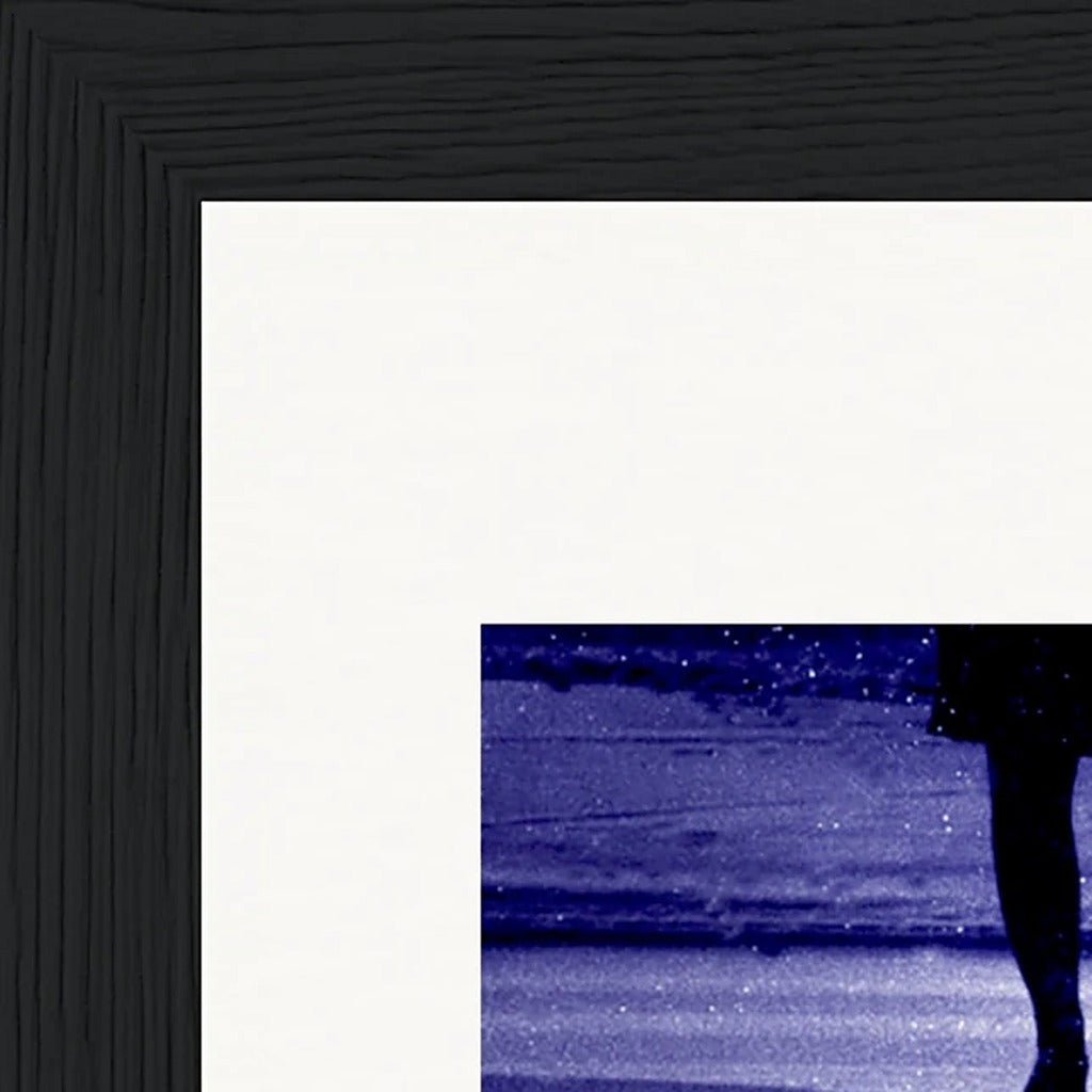 The Unwritten Path Framed print 13x18 cm / 5x7″ Black frame corner detail