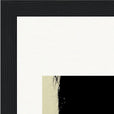 Shadow of Self Framed print 13x18 cm / 5x7″ Black frame corner detail