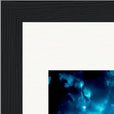 Bubbles and Sky Sticks Framed print 13x18 cm / 5x7″ Black frame corner detail