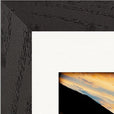 Cosmic Reflections Framed print 13x18 cm / 5x7″ Black frame corner detail
