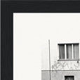 The Urban Matrix Framed print 13x18 cm / 5x7″ Black frame corner detail