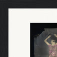 Never too Late Framed print 13x18 cm / 5x7″ Black frame corner detail
