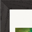 Emerald Storms Framed print 13x18 cm / 5x7″ Black frame corner detail