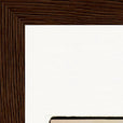 Hat On Framed print 13x18 cm / 5x7″ Dark wood frame corner detail
