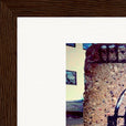 Wash It Framed print 13x18 cm / 5x7″ Dark wood frame corner detail