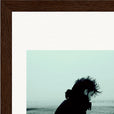 Misty Mind Framed print 13x18 cm / 5x7″ Dark wood frame corner detail