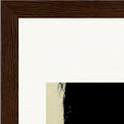 Shadow of Self Framed print 13x18 cm / 5x7″ Dark wood frame corner detail