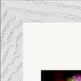 Chromatic Kiss Framed print 13x18 cm / 5x7″ White frame corner detail
