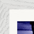 The Unwritten Path Framed print 13x18 cm / 5x7″ White frame corner detail