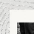 This is Where He Stood Framed print 13x18 cm / 5x7″ White frame corner detail