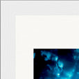 Bubbles and Sky Sticks Framed print 13x18 cm / 5x7″ White frame corner detail