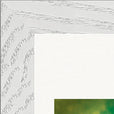 Emerald Storms Framed print 13x18 cm / 5x7″ White frame corner detail