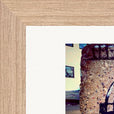 Wash It Framed print 13x18 cm / 5x7″ Wood frame corner detail