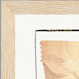 Kiss My Ass Framed print 13x18 cm / 5x7″ Wood frame corner detail