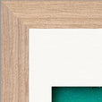 Underwater Flight Framed print 13x18 cm / 5x7″ Wood frame corner detail