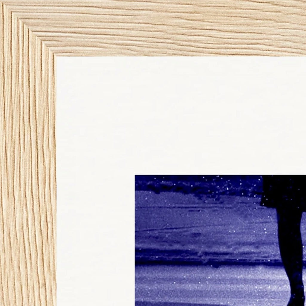 The Unwritten Path Framed print 13x18 cm / 5x7″ Wood frame corner detail