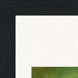 Emerald Storms Framed print 15x20 cm / 6x8″ Black frame corner detail