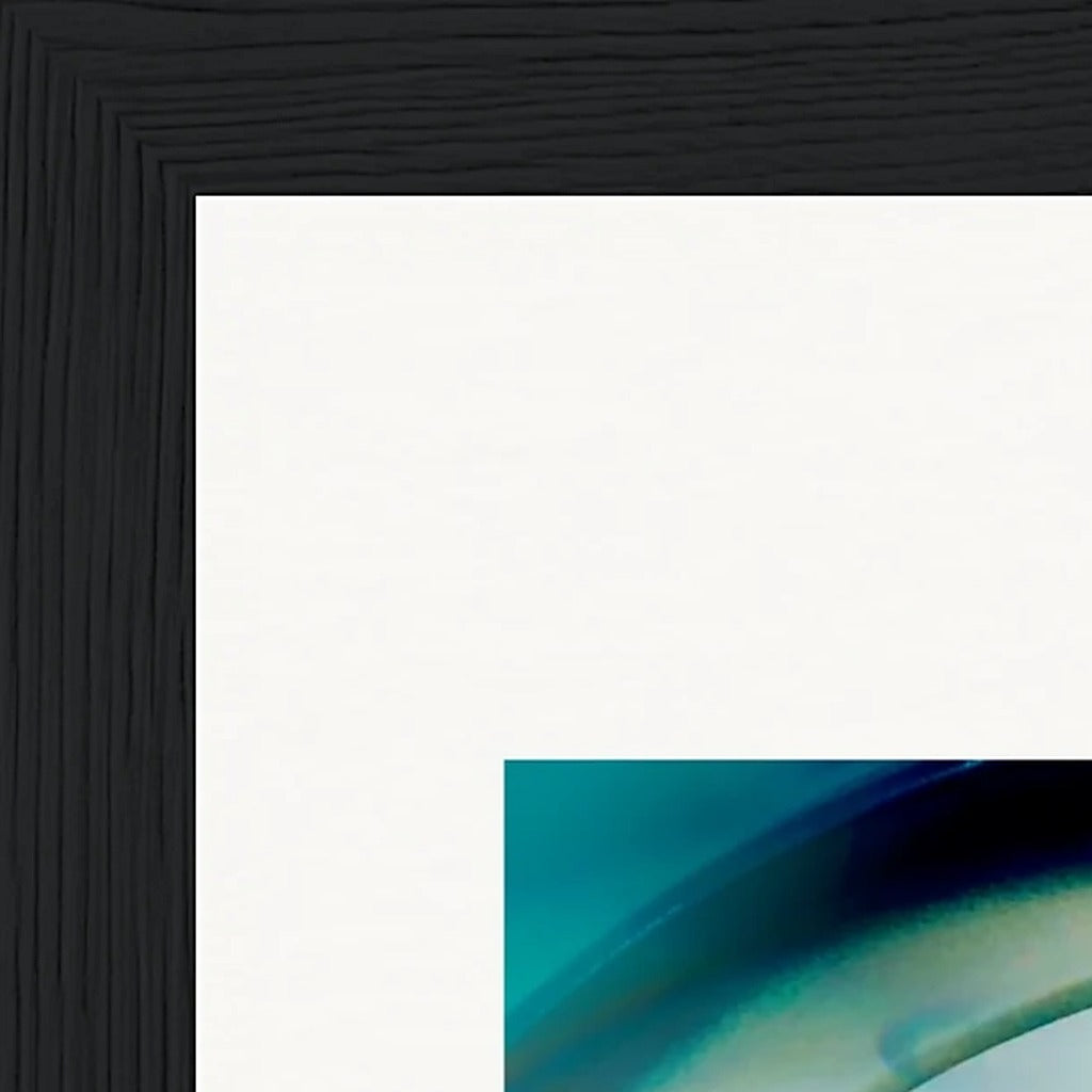 Around and Around Framed print 15x20 cm / 6x8″ Black frame corner detail