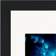 Bubbles and Sky Sticks Framed print 15x20 cm / 6x8″ Black frame corner detail