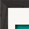 Underwater Flight Framed print 15x20 cm / 6x8″ Black frame corner detail